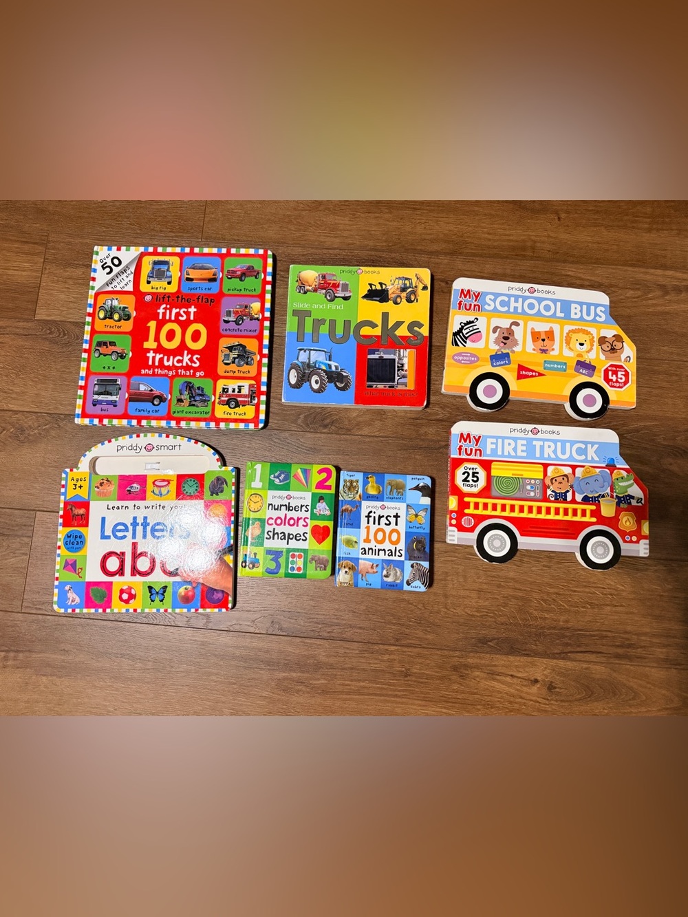 Roger Priddy Board Books - Trucks & Vehicle ETC - 7 Book BUNDLE